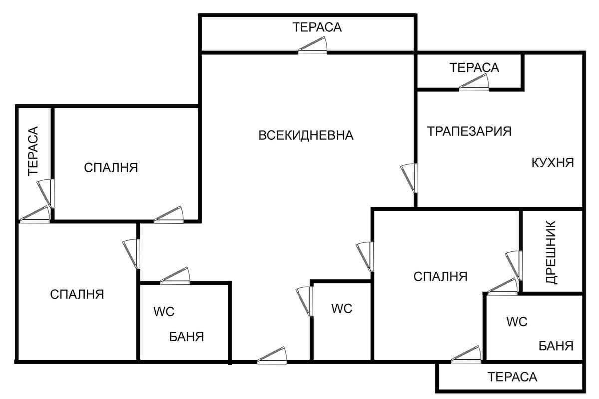 МНОГОСТАЕН ЛУКСОЗЕН АПАРТАМЕНТ В СЪРЦЕТО НА БРИЗ-3